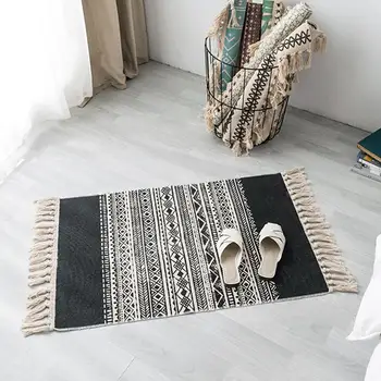Cotton Linen Tassel Non-Slip Door Sofa Mat Floor Carpet Rug Tapestry for Living Room Bedroom Decor
Cotton Linen Tassel Non-Slip Door Sofa Mat Floor Carpet Rug Tapestry for Living Room Bedroom Decor