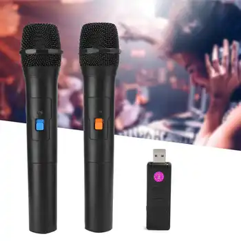 V16U Universal Handheld Wireless Microphone 2 In 1 VHF Karaoke Wireless Microphone System USB Receive Wireless Microphones
V16U Universal Handheld Wireless Microphone 2 In 1 VHF Karaoke Wireless Microphone System USB Receive Wireless Microphones