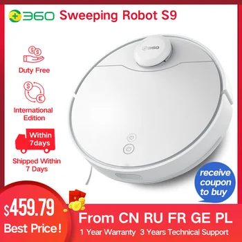 360 S9 Robot Vacuum Cleaner smart LDS Lidar Laser 5200mAh 53dB Low Noise 2200Pa Electric water tank cleaning robot mopping 
360 S9 Robot Vacuum Cleaner smart LDS Lidar Laser 5200mAh 53dB Low Noise 2200Pa Electric water tank cleaning robot mopping