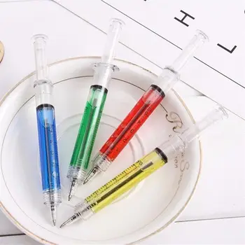 4 PCS Needle Tube Shape Black Ink Ballpoint Pen Syringe Multi-Color Novelty Writing Liquid Black Ink Ballpoint Pens Stationery 
4 PCS Needle Tube Shape Black Ink Ballpoint Pen Syringe Multi-Color Novelty Writing Liquid Black Ink Ballpoint Pens Stationery