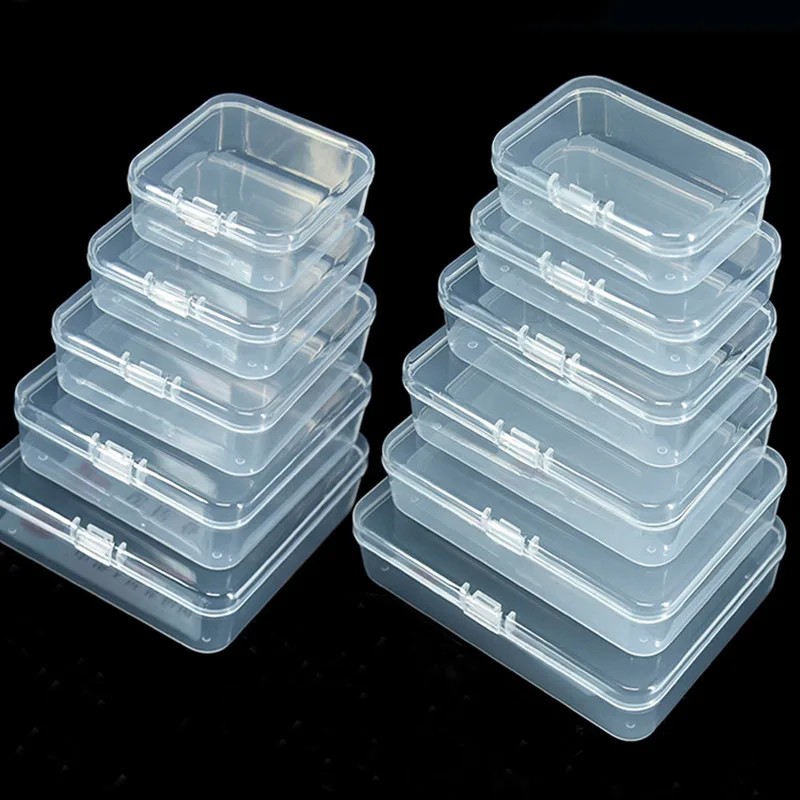 4 Sizes Clear Lidded Small Plastic Box For Trifles Parts Tools Storage Box Jewelry Display Box Screw Case Beads Container New
4 Sizes Clear Lidded Small Plastic Box For Trifles Parts Tools Storage Box Jewelry Display Box Screw Case Beads Container New