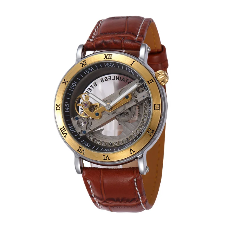 Shenhua Gentry Chinese Table Retro Switzerland Hollow out Fully Automatic Analog Watch Hot Selling