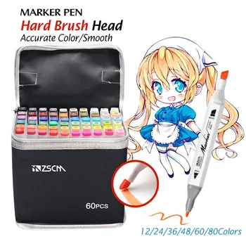 12~80 Colors Beginner Alcohol ink Markers Manga Drawing Marker Pen Sketch Oily Double-headed Soft Brush Marker Pen Art Supplies
12~80 Colors Beginner Alcohol ink Markers Manga Drawing Marker Pen Sketch Oily Double-headed Soft Brush Marker Pen Art Supplies