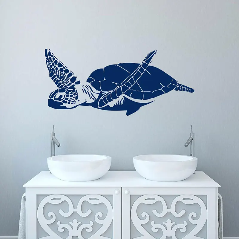 Фото Морские животные Черепаха настенные наклейки виниловые домашний декор ванная