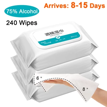 75% Alcohol Wipes Portable Hand Towel Swabs Pads Disinfection 240 Wipes Antiseptic Cleanser Cleaning Sterilization Large Size 
75% Alcohol Wipes Portable Hand Towel Swabs Pads Disinfection 240 Wipes Antiseptic Cleanser Cleaning Sterilization Large Size