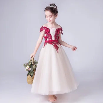 Fashion Red Beading Appliqued Long Flower Girl Dresses Lace First Communion Dresses Girls Pageant Dress Kids Prom Dress
Fashion Red Beading Appliqued Long Flower Girl Dresses Lace First Communion Dresses Girls Pageant Dress Kids Prom Dress
