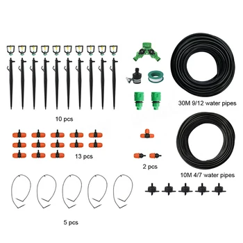 Adjustable Irrigation System Drips Irrigation Kit Plant Self-Watering Sprinkler Nozzle & Stake & Tubing for MIsting Cooling
Adjustable Irrigation System Drips Irrigation Kit Plant Self-Watering Sprinkler Nozzle & Stake & Tubing for MIsting Cooling