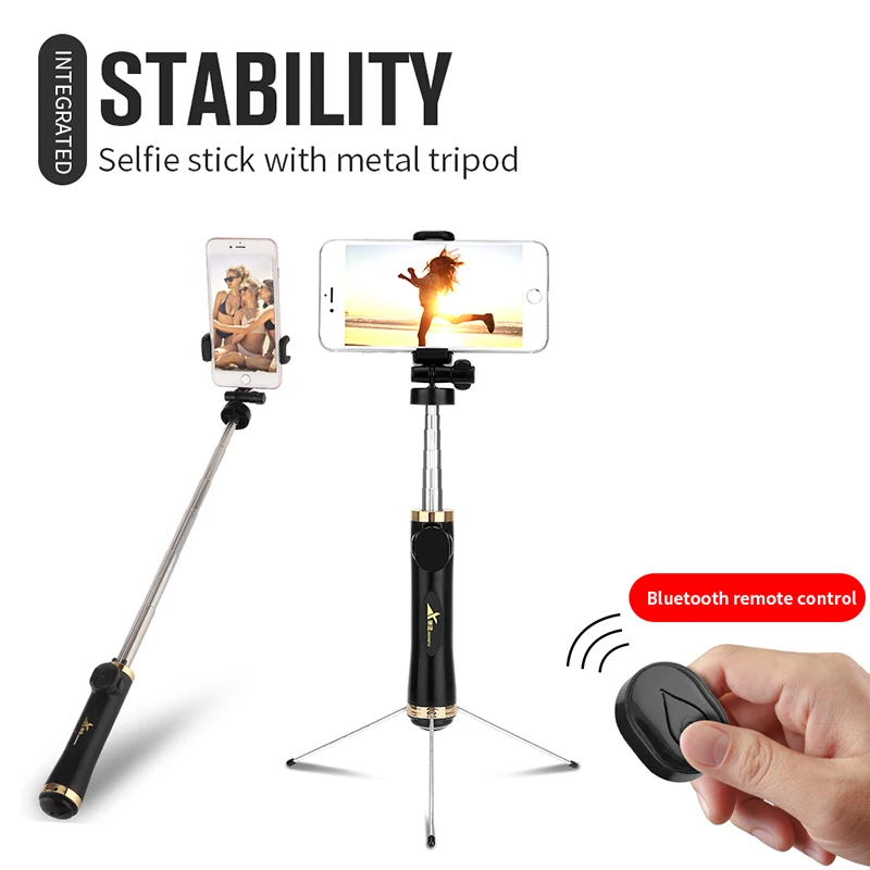 

Mini Wireless Bluetooth Selfie Stick Tripod Foldable Self-Timer Remote Extendable Stand Holder Camera Tripod For Iphone Android
