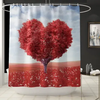 Mildew proof shower curtains bathroom curtain set with rug polyester fabric shower curtain heart tree prints bath screen DW030
Mildew proof shower curtains bathroom curtain set with rug polyester fabric shower curtain heart tree prints bath screen DW030