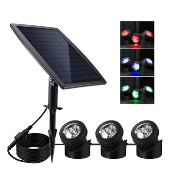 Solar Pond Light Spotlights Underwater IP68 Waterproof Solar Powered Light with 3 Lamps Outdoor Landscape Lighting RGB Colorful
Solar Pond Light Spotlights Underwater IP68 Waterproof Solar Powered Light with 3 Lamps Outdoor Landscape Lighting RGB Colorful