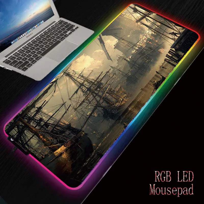 MRGBEST Pirate Ship Large Gaming RGB USB LED Glowing Gamer Keyboard Mousepad XXL Mice Mat Lighting Modes For PC Computer Laptop
MRGBEST Pirate Ship Large Gaming RGB USB LED Glowing Gamer Keyboard Mousepad XXL Mice Mat Lighting Modes For PC Computer Laptop