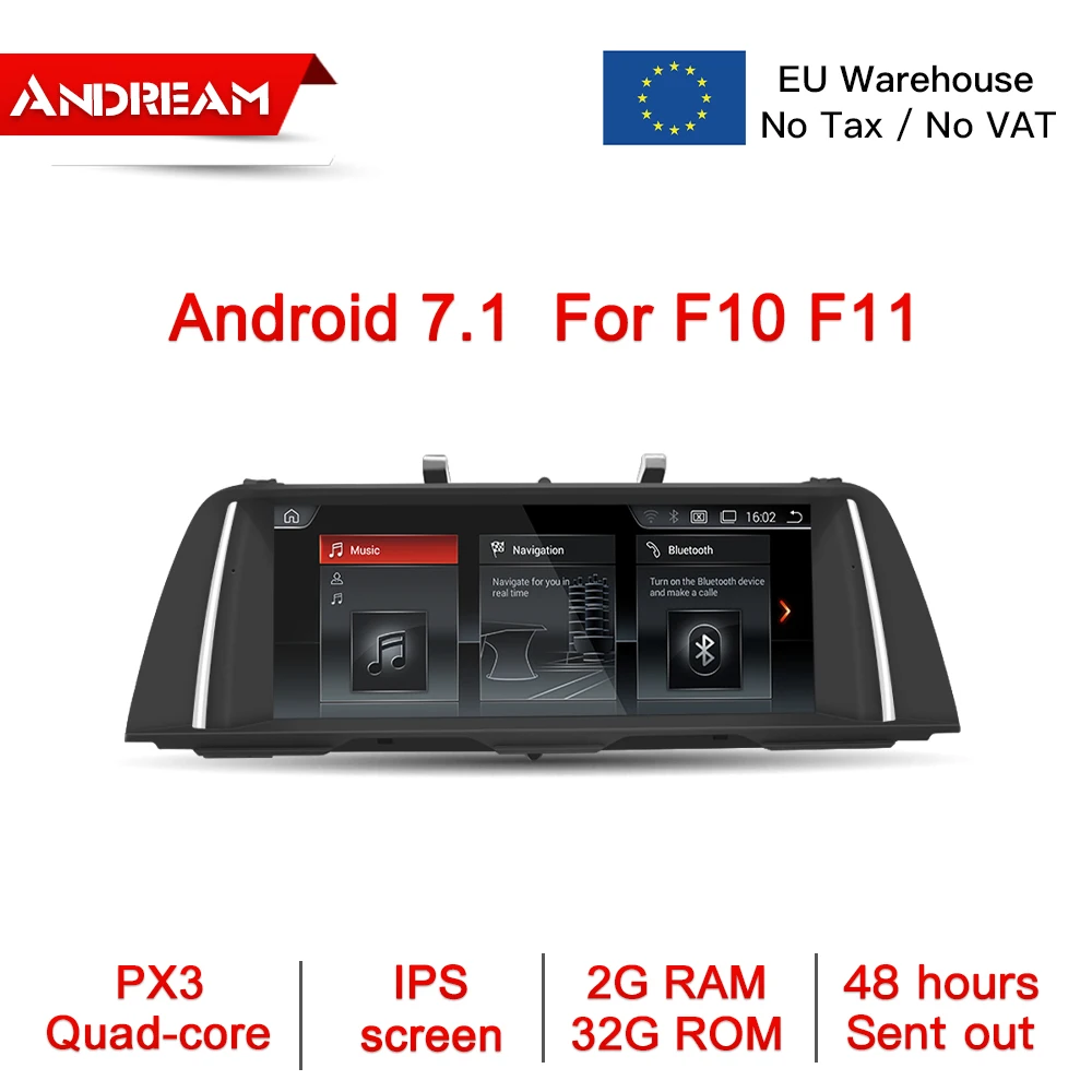 Andream Android 7.1 Quad Core IPS 10.25" Screen Car Auto Radio Multimedia For BMW Series 5 F10 F11 GPS Navigation
Andream Android 7.1 Quad Core IPS 10.25" Screen Car Auto Radio Multimedia For BMW Series 5 F10 F11 GPS Navigation