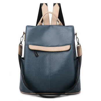 PU Shoulder Bag Women's 2020 New Style Fashion Soft Leather Backpack Large Capacity Schoolbag
PU Shoulder Bag Women's 2020 New Style Fashion Soft Leather Backpack Large Capacity Schoolbag