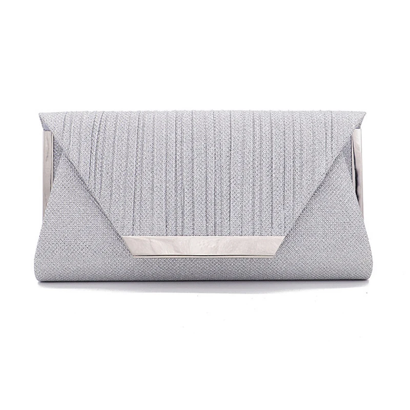Luxury Women Evening Bag Pleated Party Handbag Silver Clutch Bag Wedding Shoulder Bag Chain Female Flape Sac a main 2021 New
Luxury Women Evening Bag Pleated Party Handbag Silver Clutch Bag Wedding Shoulder Bag Chain Female Flape Sac a main 2021 New