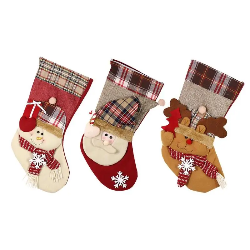 large christmas stocking candy gift sock bag xmas