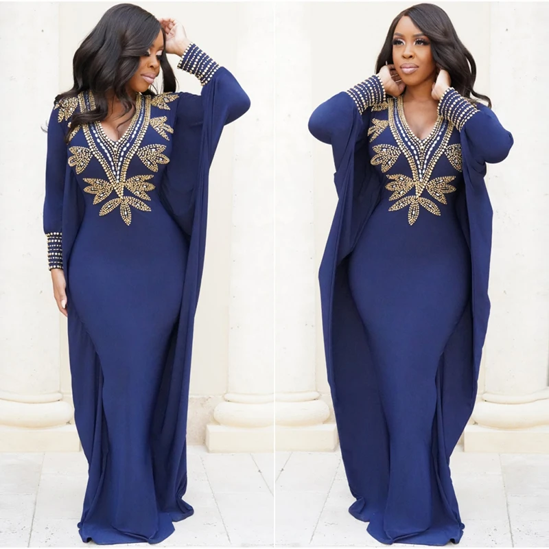 Muslim Evening Dresses V-Neck Beaded Navy Blue Elastic Long Sleeves Mermaid Prom Gown Dubai Kaftan Arabic Party Dresses 2020
Muslim Evening Dresses V-Neck Beaded Navy Blue Elastic Long Sleeves Mermaid Prom Gown Dubai Kaftan Arabic Party Dresses 2020
