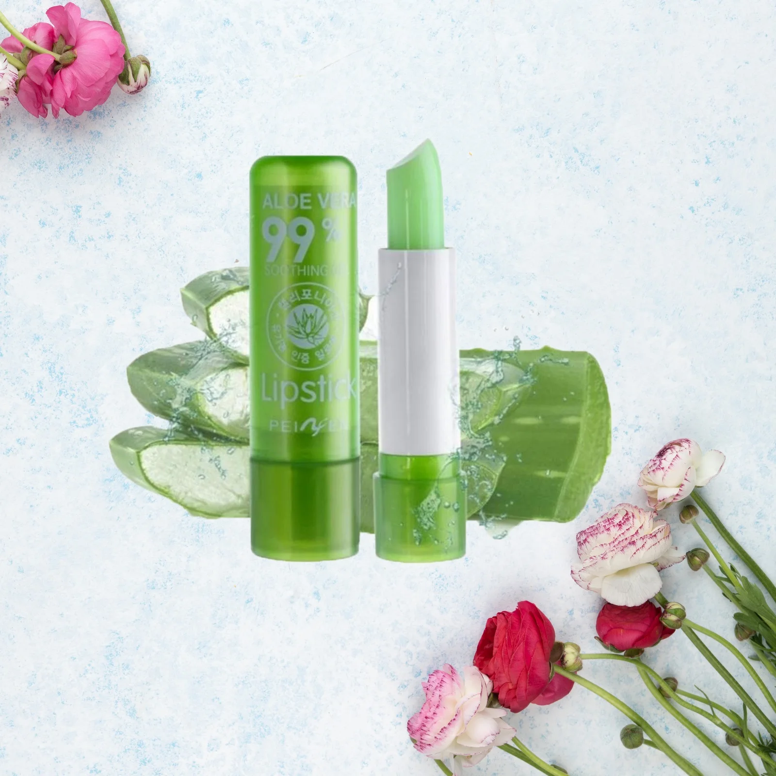 Fashion Aloe Vera Natural Lip Balm Temperature Color Changing Long Lasting Moisturizing Makeup Protection Lips Cosmetics |