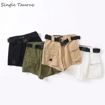 2020 Summer Biker Shorts Wide Leg Cargo Women's Shorts Streetwear Vintage with Sashes Loose Cool Casual Womans Clothes
2020 Summer Biker Shorts Wide Leg Cargo Women's Shorts Streetwear Vintage with Sashes Loose Cool Casual Womans Clothes