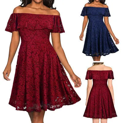 BacklakeGirls New Arrival Off Shoulder A Line Lace Cocktail Dress Short Sleeve Strapless 2020 Robe Cocktail Au Genou Zipper Back
BacklakeGirls New Arrival Off Shoulder A Line Lace Cocktail Dress Short Sleeve Strapless 2020 Robe Cocktail Au Genou Zipper Back