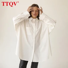 TTQV Elegant Loose Black Fashion Women'S Blouse 2022 Casual Long Sleeve Office Shirts Oversize White Turndown Collar Top Female
TTQV Elegant Loose Black Fashion Women'S Blouse 2022 Casual Long Sleeve Office Shirts Oversize White Turndown Collar Top Female