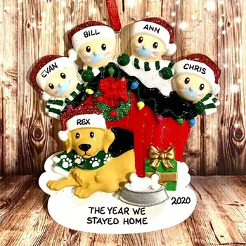 2020 Christmas Decoration Gift Personalized Hanging Pendants Pandemic -social Party Distancing Santa Ornament Family Of Four
2020 Christmas Decoration Gift Personalized Hanging Pendants Pandemic -social Party Distancing Santa Ornament Family Of Four
