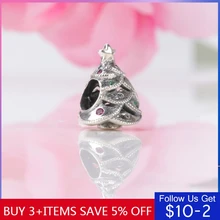 CodeMonkey 925 כסף סטרלינג חג המולד עץ קלאסי עבור מקורי עיצוב צמידים ושרשרות, אותנטי תכשיטי C070(China)