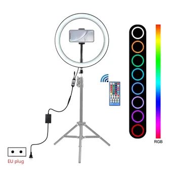 12 Inch 30cm Photography Dimmable LED Ring Light Vlogging Selfie RGB Full Color Video Light Cold Shoe Tripod Head Phone Clamp
12 Inch 30cm Photography Dimmable LED Ring Light Vlogging Selfie RGB Full Color Video Light Cold Shoe Tripod Head Phone Clamp