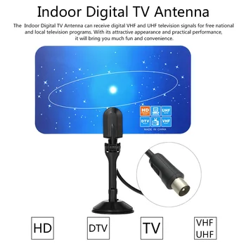 Indoor Digital TV Antenna PAL Standard 1080p Analog VHF / UHF Digital Signal IEC Connector for HDTV / DTV Only for part country
Indoor Digital TV Antenna PAL Standard 1080p Analog VHF / UHF Digital Signal IEC Connector for HDTV / DTV Only for part country
