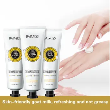 80ml Goat Milk Hand Cream Moisturizing Nourishing Anti-drying Anti-Crack Lighten Fine Lines Smooth Fine Lines Hand Care Cream
80ml Goat Milk Hand Cream Moisturizing Nourishing Anti-drying Anti-Crack Lighten Fine Lines Smooth Fine Lines Hand Care Cream