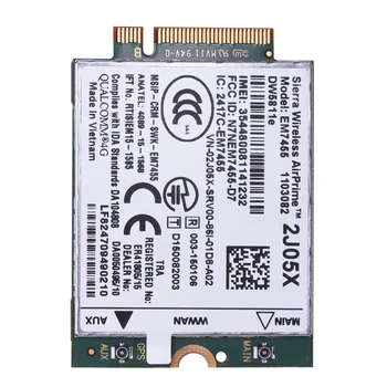 WIRCARD New EM7455 DW5811E PN 8J6X0 FDD/TDD LTE CAT6 4G Module 4G Card for E7270 E7470 E7370 E5570 E5470 Precision 7720 7520 352
WIRCARD New EM7455 DW5811E PN 8J6X0 FDD/TDD LTE CAT6 4G Module 4G Card for E7270 E7470 E7370 E5570 E5470 Precision 7720 7520 352