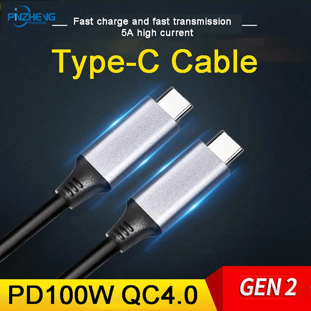 PINZHENG USB C To USB Type C Cable For Xiaomi Redmi Note8 Pro Quick Charge4.0 PD 100W Fast Charging For MacBook Pro Charge Cable
PINZHENG USB C To USB Type C Cable For Xiaomi Redmi Note8 Pro Quick Charge4.0 PD 100W Fast Charging For MacBook Pro Charge Cable