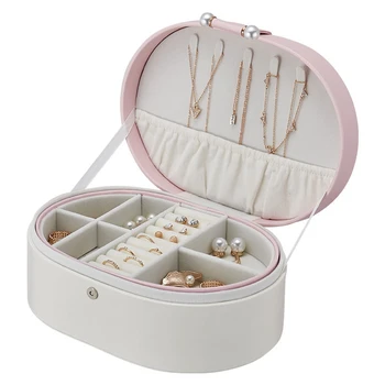 Korean Style Fresh And Simple Girl Earrings Plate Jewelry Box Protable Leather Earrings Ring Multi-Function Jewelry Storage Bo
Korean Style Fresh And Simple Girl Earrings Plate Jewelry Box Protable Leather Earrings Ring Multi-Function Jewelry Storage Bo