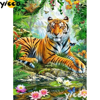Full Square/Round drill 5D Diamond Painting DIY diamond embroidery tiger in the jungle Diamond mosaic Home Decor Gift AX0707
Full Square/Round drill 5D Diamond Painting DIY diamond embroidery tiger in the jungle Diamond mosaic Home Decor Gift AX0707