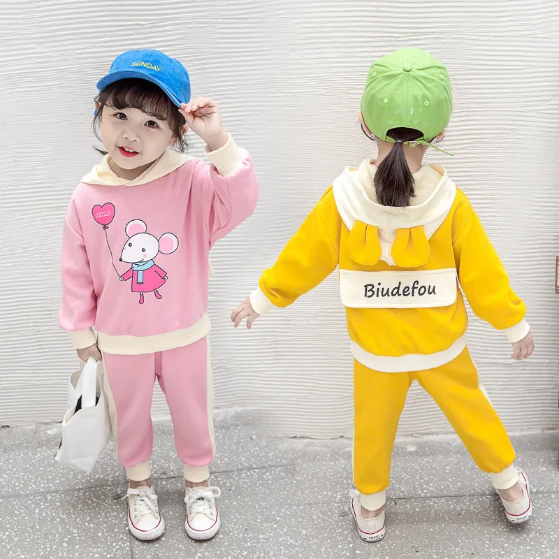 Girl'S Suit Spring Clothing 2020 New Style Baby Western Style Fashionable Children Korean-style Cartoon Long Sleeve Sports Two-P
Girl'S Suit Spring Clothing 2020 New Style Baby Western Style Fashionable Children Korean-style Cartoon Long Sleeve Sports Two-P