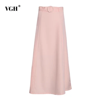 VGH Casual Loose Womens Skirt High Waist With Sashes Ruched Elegant Midi Skirts For Women Fashion Clothing 2020 Spring Tide
VGH Casual Loose Womens Skirt High Waist With Sashes Ruched Elegant Midi Skirts For Women Fashion Clothing 2020 Spring Tide