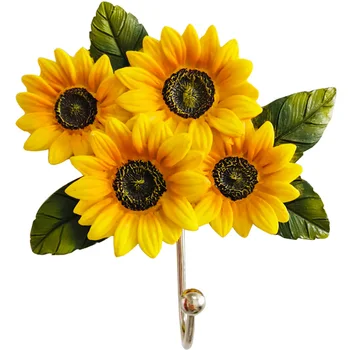 Creative Sunflower Hanger Hook Waterproof Seamless Sticking Adhesive Wall Hooks Hang Clothes Key Coat Organizer Wall Decorations 
Creative Sunflower Hanger Hook Waterproof Seamless Sticking Adhesive Wall Hooks Hang Clothes Key Coat Organizer Wall Decorations
