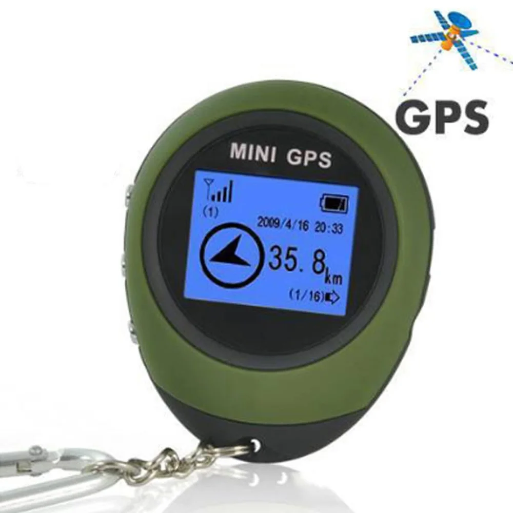 Мини навигатор заряжаемый GPS водонепроницаемый приемник с защитой на случай