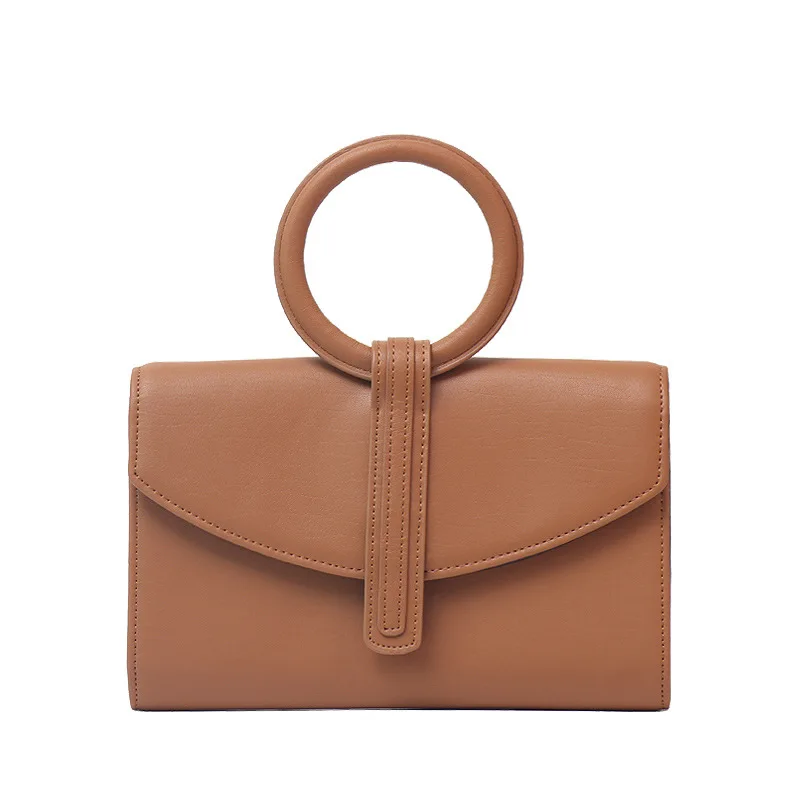 2021 Autumn New Ring Handbag Shoulder Bag Women Handbags Tote Genuine Leather |