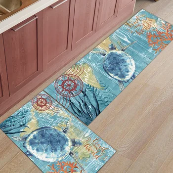 Kitchen Mat Anti-slip Nautical Theme Marine Life Series Turtle Printed Carpet Doormat Hallway Bath Mat Living Room
Kitchen Mat Anti-slip Nautical Theme Marine Life Series Turtle Printed Carpet Doormat Hallway Bath Mat Living Room