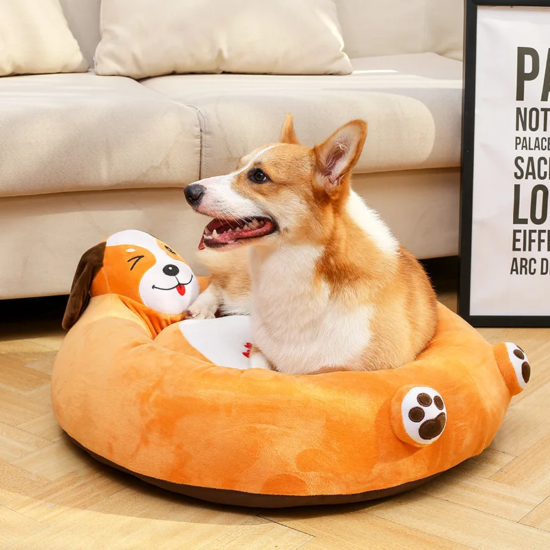 T Pet Supplies Cartoon Pet Nest Washable Kennel Cat Nest Warm Dog Bed 
T Pet Supplies Cartoon Pet Nest Washable Kennel Cat Nest Warm Dog Bed
