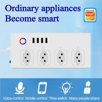 Denk modo Tuya Solution Brazil Specification Smart Wifi Socket Mobile APP Remote Control Switch Independent Sub-Control Strip
Denk modo Tuya Solution Brazil Specification Smart Wifi Socket Mobile APP Remote Control Switch Independent Sub-Control Strip