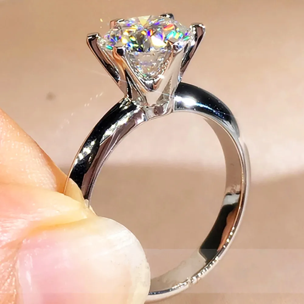 9K Au375 White Gold Women Ring Moissanite Diamonds 1 2 3 4 5 Carat Round Wedding Party Engagement Anniversary Ring Classic
9K Au375 White Gold Women Ring Moissanite Diamonds 1 2 3 4 5 Carat Round Wedding Party Engagement Anniversary Ring Classic