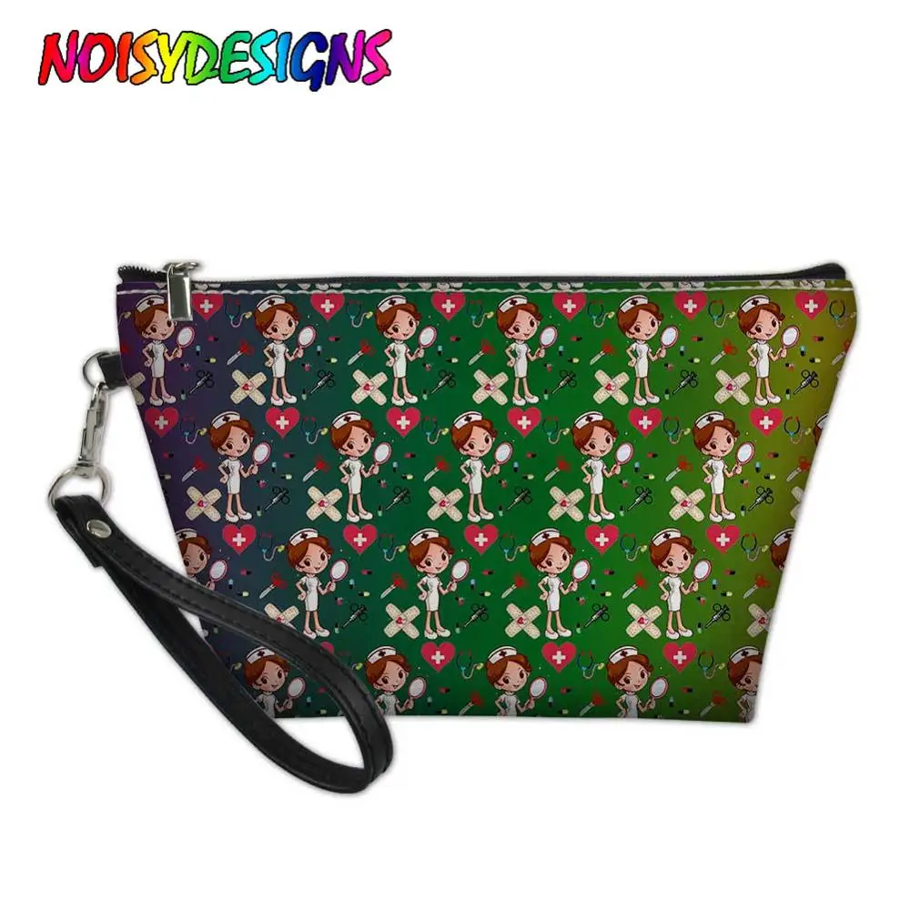 NOISYDESIGNS Cartoon Nurse Doctor Printed Cosmetic Bag Gradient Color Makeup Bag Custom Style for Travel Neceser Personalizado
NOISYDESIGNS Cartoon Nurse Doctor Printed Cosmetic Bag Gradient Color Makeup Bag Custom Style for Travel Neceser Personalizado