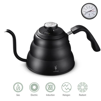 Coffee Kettle 1.2L 0.6L Stainless Steel Pour Over Coffee Pot Kettle Drip Kettle with Thermometer Insulated Handle For Home Offic
Coffee Kettle 1.2L 0.6L Stainless Steel Pour Over Coffee Pot Kettle Drip Kettle with Thermometer Insulated Handle For Home Offic