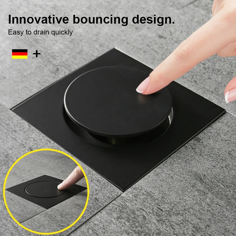 Floor Drain Brass Square Pop Up Floor Drain-Floor Cover Shower Room Push Down Drain Plug Anti-odor Bath Shower Drain
Floor Drain Brass Square Pop Up Floor Drain-Floor Cover Shower Room Push Down Drain Plug Anti-odor Bath Shower Drain