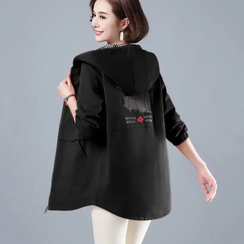 Women's Windbreaker Feminine Mid-Length 2023 Spring And Autumn New Lining Jacket 5XL Hooded Mother's Dress Top L307
Women's Windbreaker Feminine Mid-Length 2023 Spring And Autumn New Lining Jacket 5XL Hooded Mother's Dress Top L307