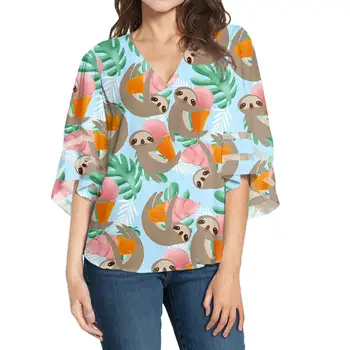 Shirt Casual Polynesian Traditional Tribal Print V Neck Chiffon Blouse For Ladies Office Summer Plus Size Elegant Blouses Women
Shirt Casual Polynesian Traditional Tribal Print V Neck Chiffon Blouse For Ladies Office Summer Plus Size Elegant Blouses Women