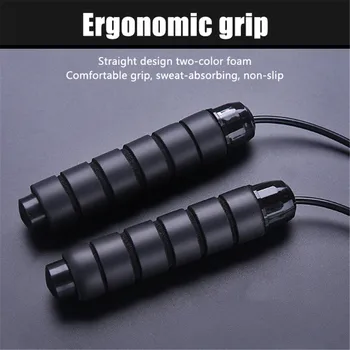 Jump Rope Boutique Fitness Rope Skipping Thick Rubber Coated Steel Wire Weight Skipping Rope Sports Test Skipping Jump Rope Tool 
Jump Rope Boutique Fitness Rope Skipping Thick Rubber Coated Steel Wire Weight Skipping Rope Sports Test Skipping Jump Rope Tool
