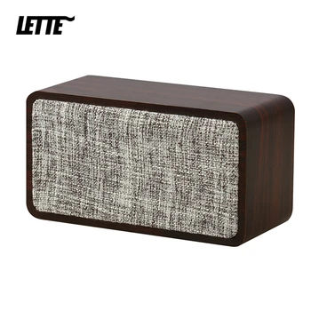 

Cloth Wooden Bluetooth Speaker 1200mAh Dual Horn 6W Wireless Subwoofer Portable Bass Column Home Living Speakers