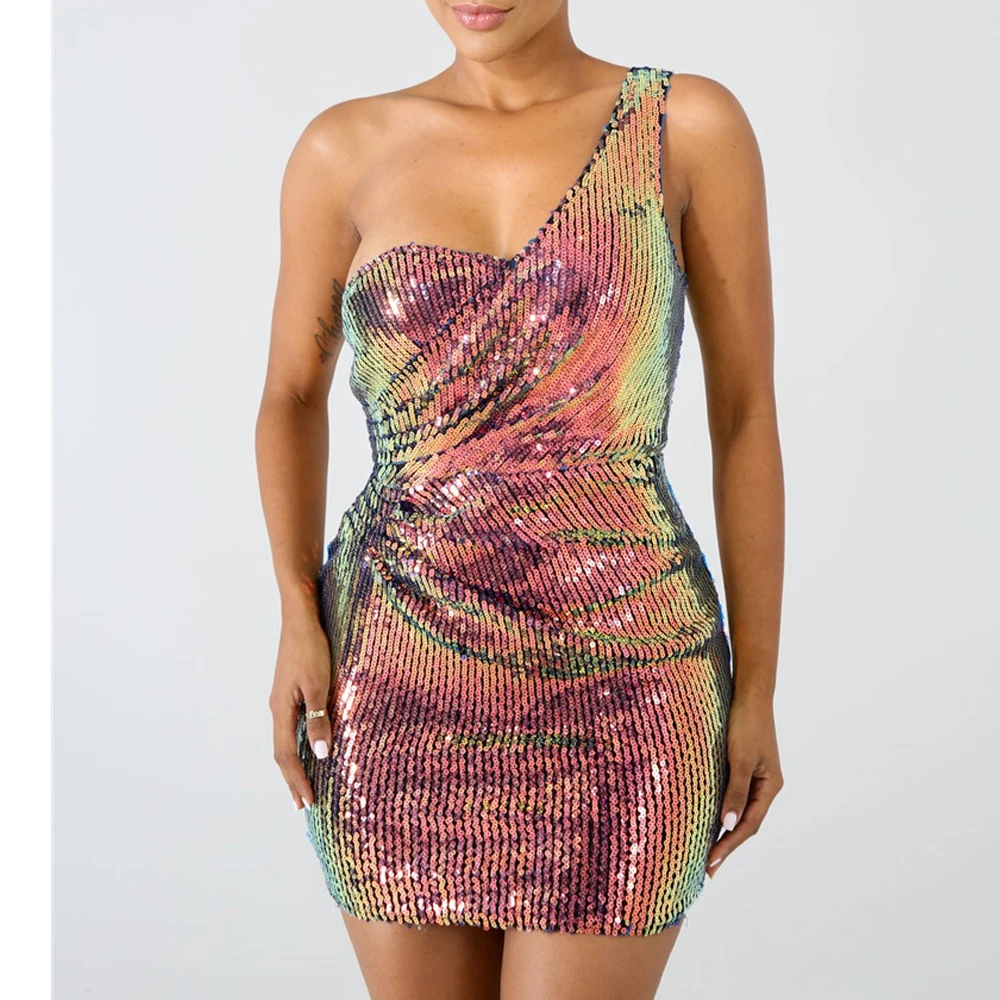 Missord 2019 Autumn and Winter Off Shoulder Multi Color Sequin Dresses Female Elegant Backless Mini Bodycon Dress MC130
Missord 2019 Autumn and Winter Off Shoulder Multi Color Sequin Dresses Female Elegant Backless Mini Bodycon Dress MC130